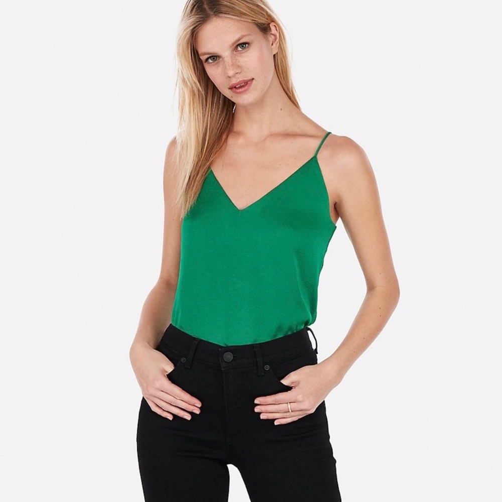 Express Downtown Cami (Green) NWT